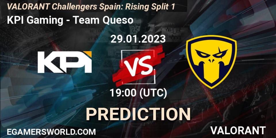 KPI Gaming contre Team Queso : prédiction de match. 29.01.23. VALORANT, VALORANT Challengers 2023 Spain: Rising Split 1