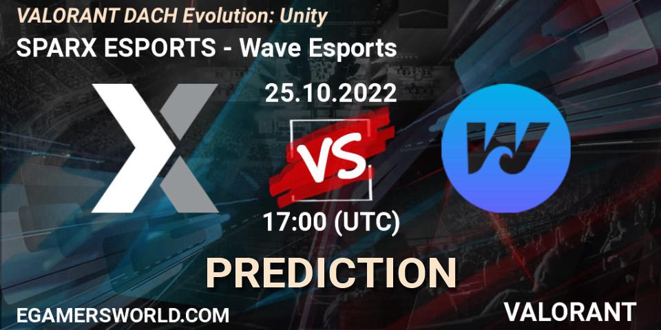 SPARX ESPORTS contre Wave Esports : prédiction de match. 25.10.2022 at 17:00. VALORANT, VALORANT DACH Evolution: Unity