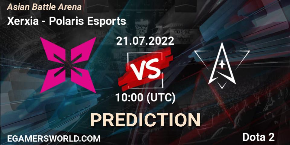 Xerxia contre Polaris Esports : prédiction de match. 21.07.22. Dota 2, Asian Battle Arena