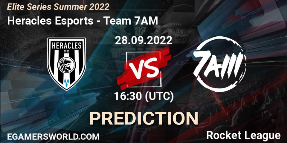 Heracles Esports contre Team 7AM : prédiction de match. 28.09.2022 at 16:30. Rocket League, Elite Series Summer 2022
