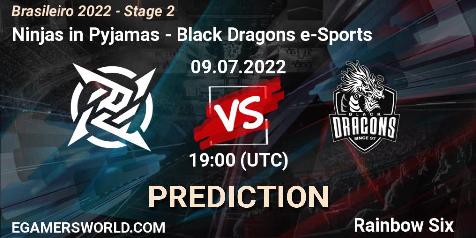 Ninjas in Pyjamas contre Black Dragons e-Sports : prédiction de match. 09.07.22. Rainbow Six, Brasileirão 2022 - Stage 2