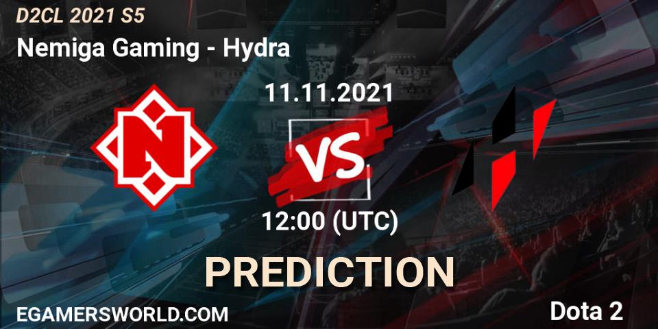 Nemiga Gaming contre Hydra : prédiction de match. 11.11.21. Dota 2, Dota 2 Champions League 2021 Season 5