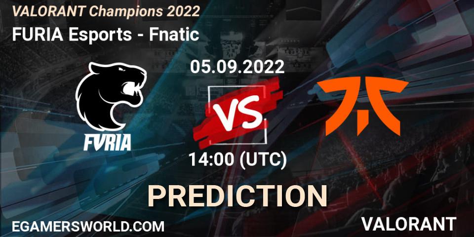 FURIA Esports contre Fnatic : prédiction de match. 05.09.22. VALORANT, VALORANT Champions 2022