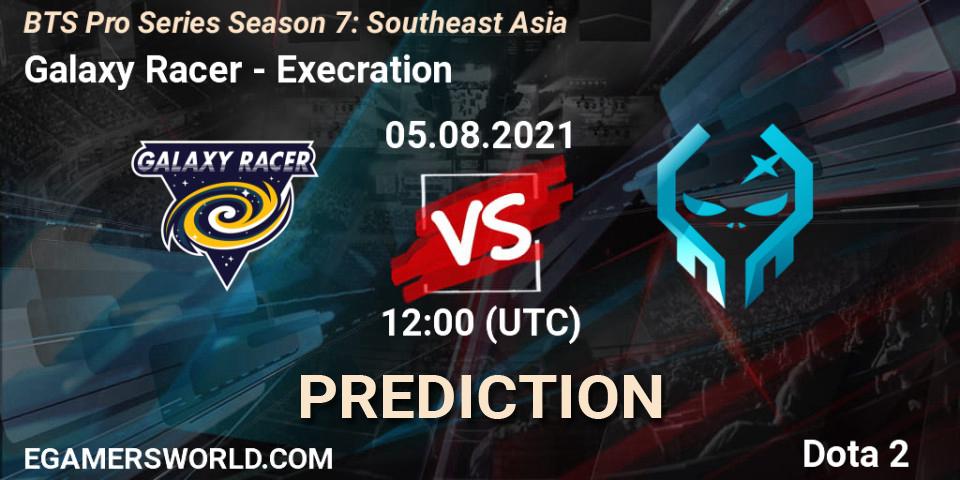 Galaxy Racer contre Execration : prédiction de match. 05.08.2021 at 13:02. Dota 2, BTS Pro Series Season 7: Southeast Asia