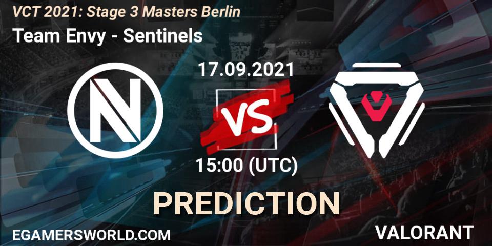 Team Envy contre Sentinels : prédiction de match. 17.09.21. VALORANT, VCT 2021: Stage 3 Masters Berlin