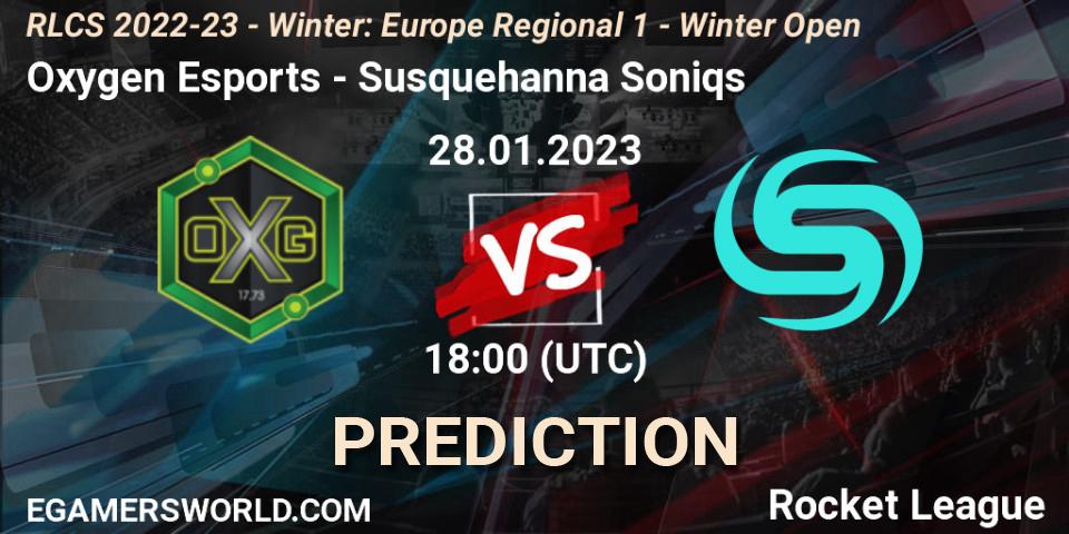 Oxygen Esports contre Susquehanna Soniqs : prédiction de match. 28.01.23. Rocket League, RLCS 2022-23 - Winter: Europe Regional 1 - Winter Open
