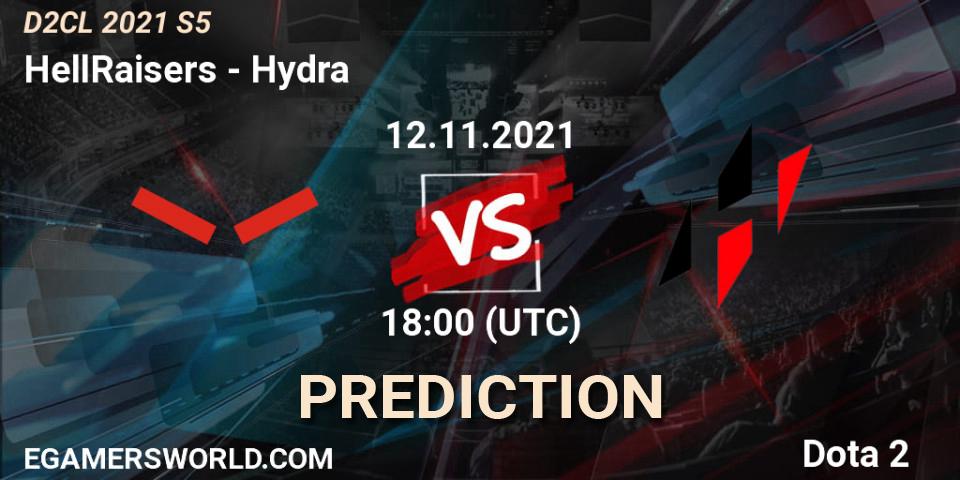 HellRaisers contre Hydra : prédiction de match. 12.11.21. Dota 2, Dota 2 Champions League 2021 Season 5