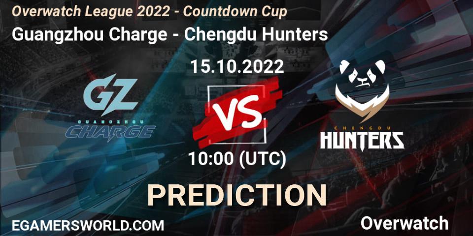 Guangzhou Charge contre Chengdu Hunters : prédiction de match. 15.10.22. Overwatch, Overwatch League 2022 - Countdown Cup