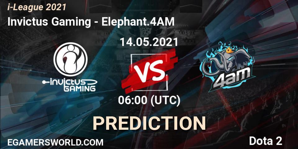 Invictus Gaming contre Elephant.4AM : prédiction de match. 14.05.2021 at 06:07. Dota 2, i-League 2021 Season 1