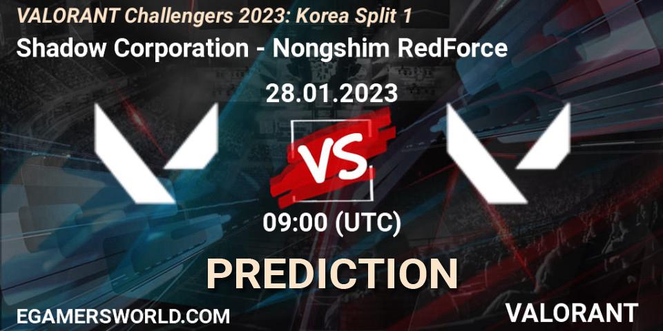 Shadow Corporation contre Nongshim RedForce : prédiction de match. 28.01.23. VALORANT, VALORANT Challengers 2023: Korea Split 1
