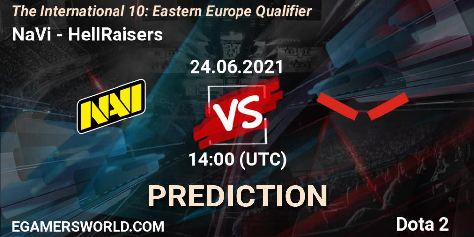 NaVi contre HellRaisers : prédiction de match. 24.06.21. Dota 2, The International 10: Eastern Europe Qualifier