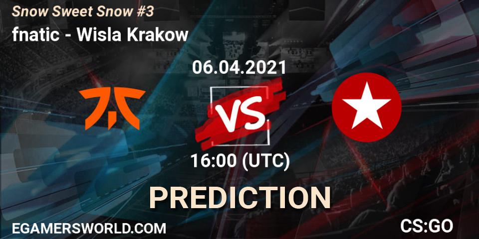 fnatic contre Wisla Krakow : prédiction de match. 06.04.2021 at 16:45. Counter-Strike (CS2), Snow Sweet Snow #3