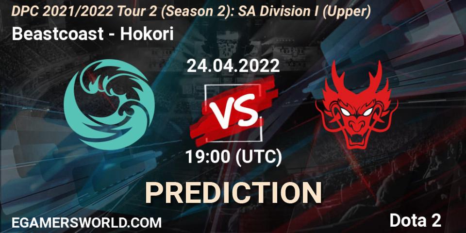 Beastcoast contre Hokori : prédiction de match. 24.04.2022 at 19:02. Dota 2, DPC 2021/2022 Tour 2 (Season 2): SA Division I (Upper)