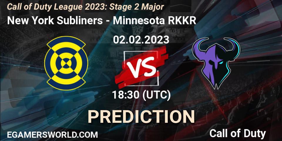 New York Subliners contre Minnesota RØKKR : prédiction de match. 02.02.23. Call of Duty, Call of Duty League 2023: Stage 2 Major