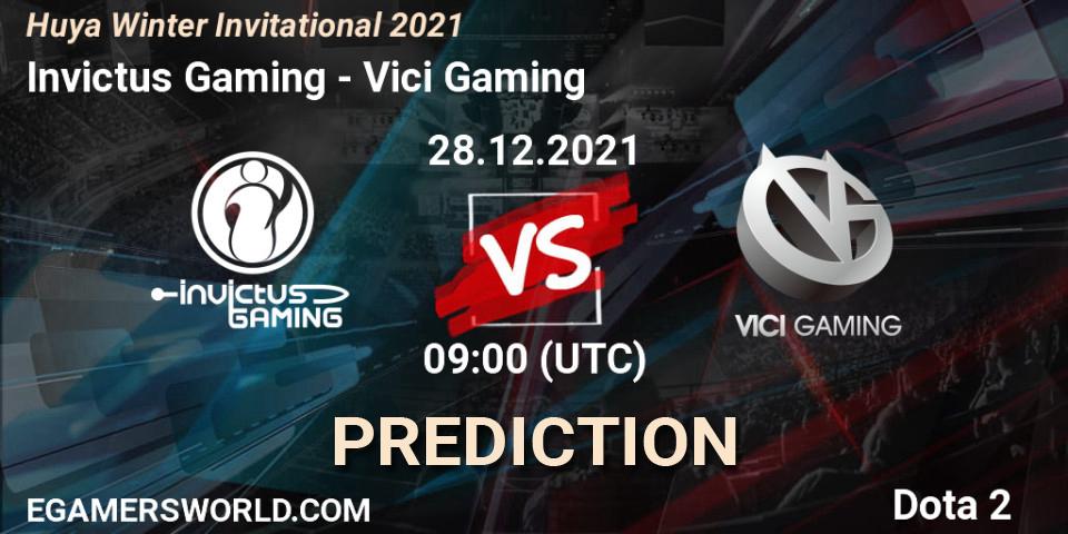 Invictus Gaming contre Vici Gaming : prédiction de match. 28.12.21. Dota 2, Huya Winter Invitational 2021