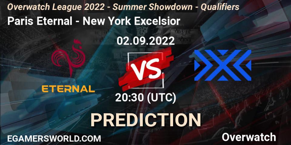 Paris Eternal contre New York Excelsior : prédiction de match. 02.09.22. Overwatch, Overwatch League 2022 - Summer Showdown - Qualifiers