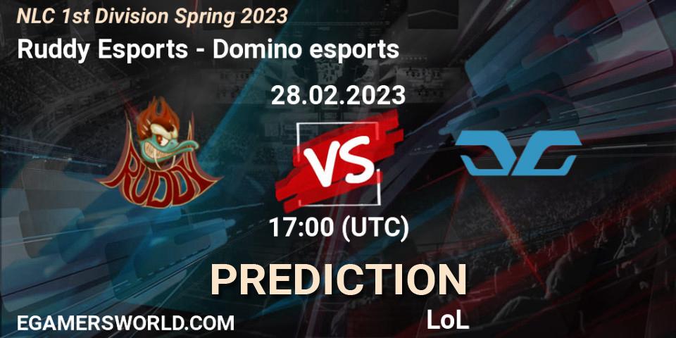 Ruddy Esports contre Domino esports : prédiction de match. 28.02.23. LoL, NLC 1st Division Spring 2023