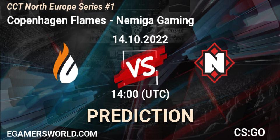 Copenhagen Flames contre Nemiga Gaming : prédiction de match. 14.10.2022 at 14:00. Counter-Strike (CS2), CCT North Europe Series #1