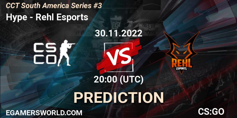 Hype contre Rehl Esports : prédiction de match. 30.11.22. CS2 (CS:GO), CCT South America Series #3