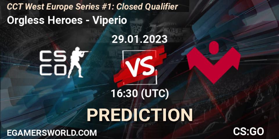 Orgless Heroes contre Viperio : prédiction de match. 29.01.23. CS2 (CS:GO), CCT West Europe Series #1: Closed Qualifier