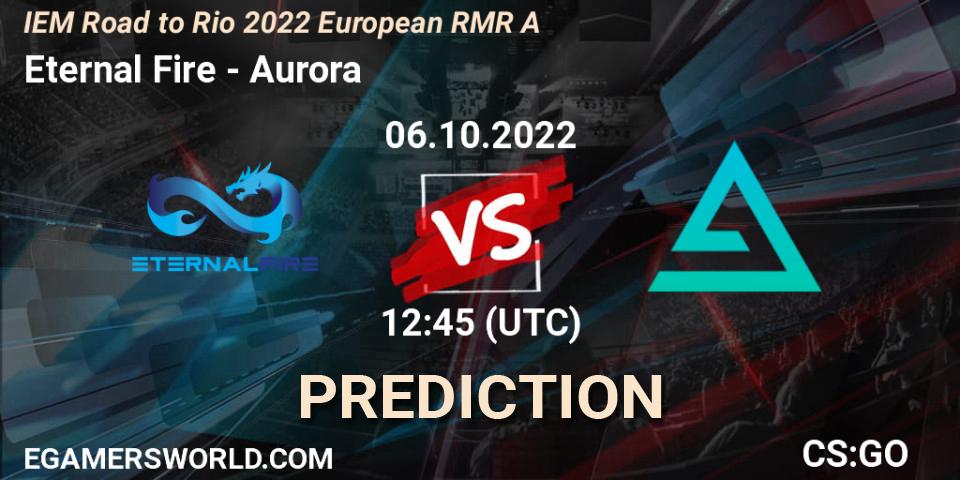 Eternal Fire contre Aurora : prédiction de match. 06.10.22. CS2 (CS:GO), IEM Road to Rio 2022 European RMR A
