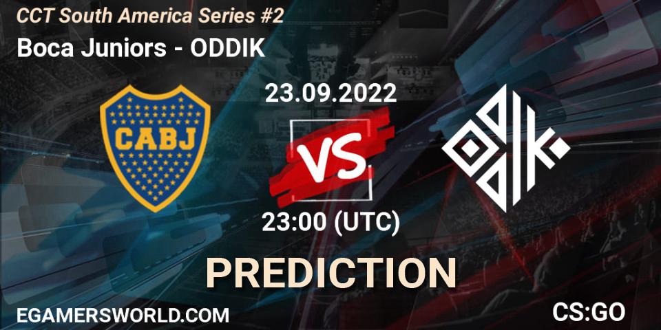 Boca Juniors contre ODDIK : prédiction de match. 23.09.2022 at 23:00. Counter-Strike (CS2), CCT South America Series #2