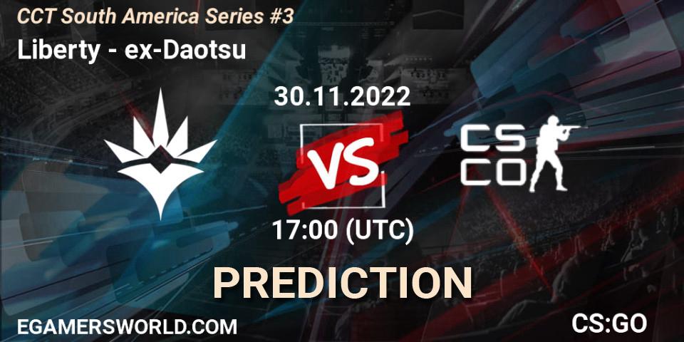Liberty contre ex-Daotsu : prédiction de match. 30.11.22. CS2 (CS:GO), CCT South America Series #3
