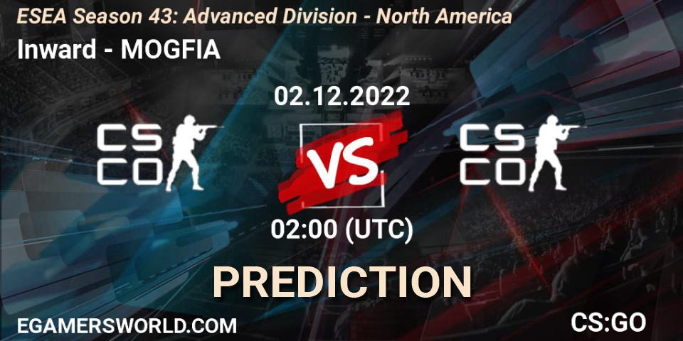 Inward contre MOGFIA : prédiction de match. 02.12.22. CS2 (CS:GO), ESEA Season 43: Advanced Division - North America