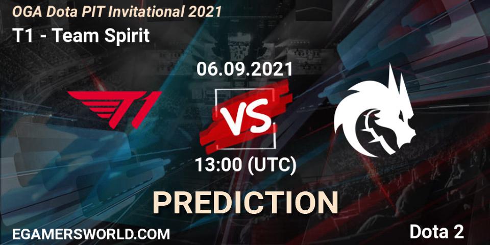 T1 contre Team Spirit : prédiction de match. 06.09.2021 at 13:37. Dota 2, OGA Dota PIT Invitational 2021