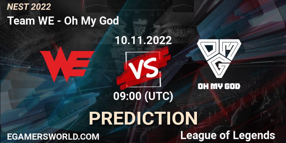 Team WE contre Oh My God : prédiction de match. 10.11.22. LoL, NEST 2022