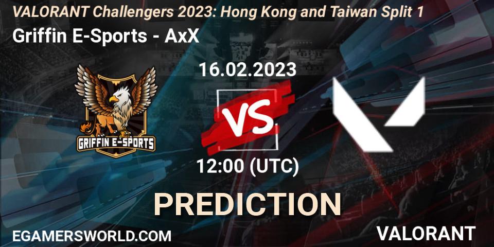 Griffin E-Sports contre AxX : prédiction de match. 16.02.23. VALORANT, VALORANT Challengers 2023: Hong Kong and Taiwan Split 1
