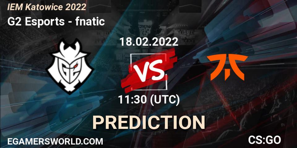 G2 Esports contre fnatic : prédiction de match. 18.02.22. CS2 (CS:GO), IEM Katowice 2022
