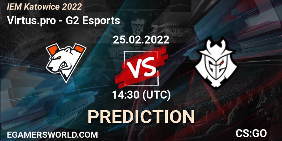 Virtus.pro contre G2 Esports : prédiction de match. 25.02.22. CS2 (CS:GO), IEM Katowice 2022