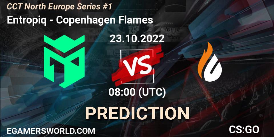Entropiq contre Copenhagen Flames : prédiction de match. 23.10.2022 at 08:00. Counter-Strike (CS2), CCT North Europe Series #1