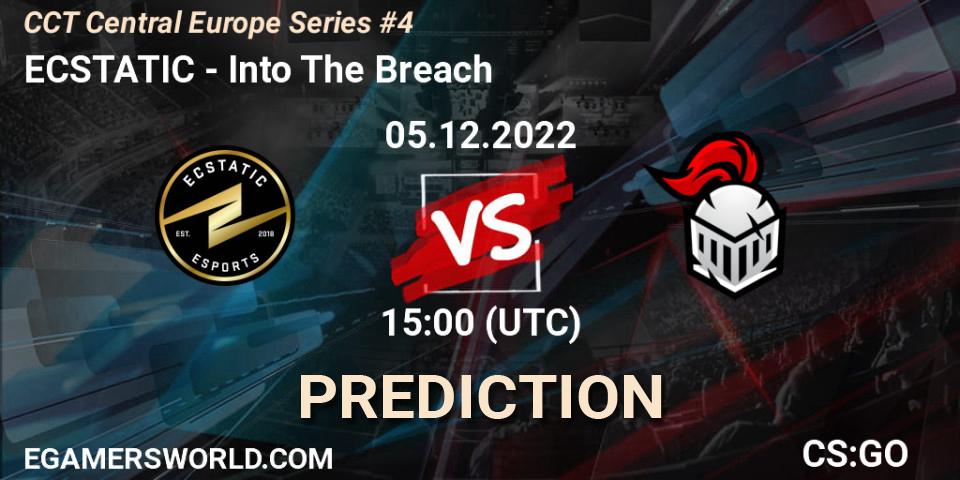 ECSTATIC contre Into The Breach : prédiction de match. 05.12.2022 at 15:10. Counter-Strike (CS2), CCT Central Europe Series #4