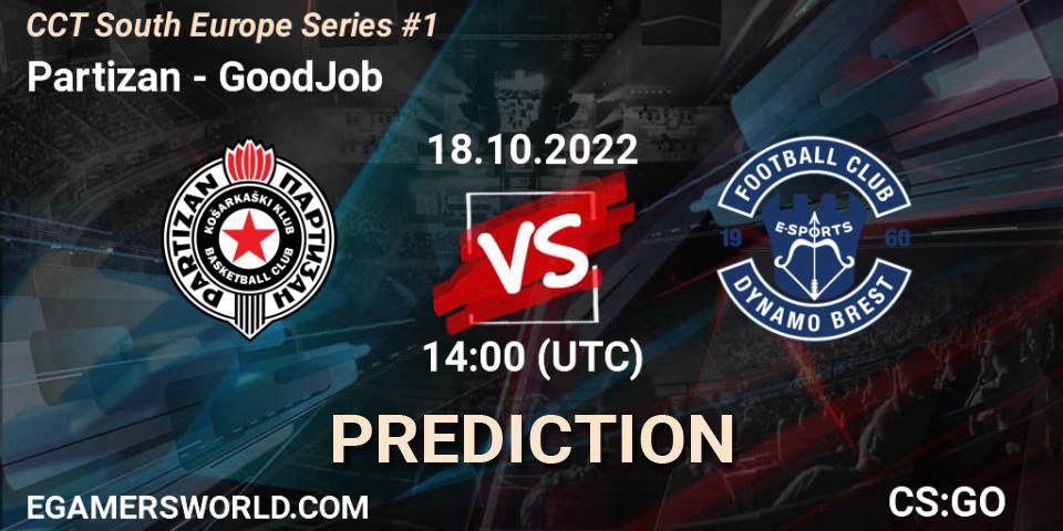 Partizan contre GoodJob : prédiction de match. 18.10.22. CS2 (CS:GO), CCT South Europe Series #1