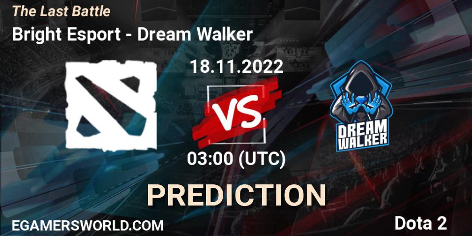 NerdRig contre Dream Walker : prédiction de match. 18.11.2022 at 03:00. Dota 2, The Last Battle