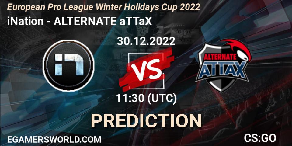 iNation contre ALTERNATE aTTaX : prédiction de match. 30.12.22. CS2 (CS:GO), European Pro League Winter Holidays Cup 2022