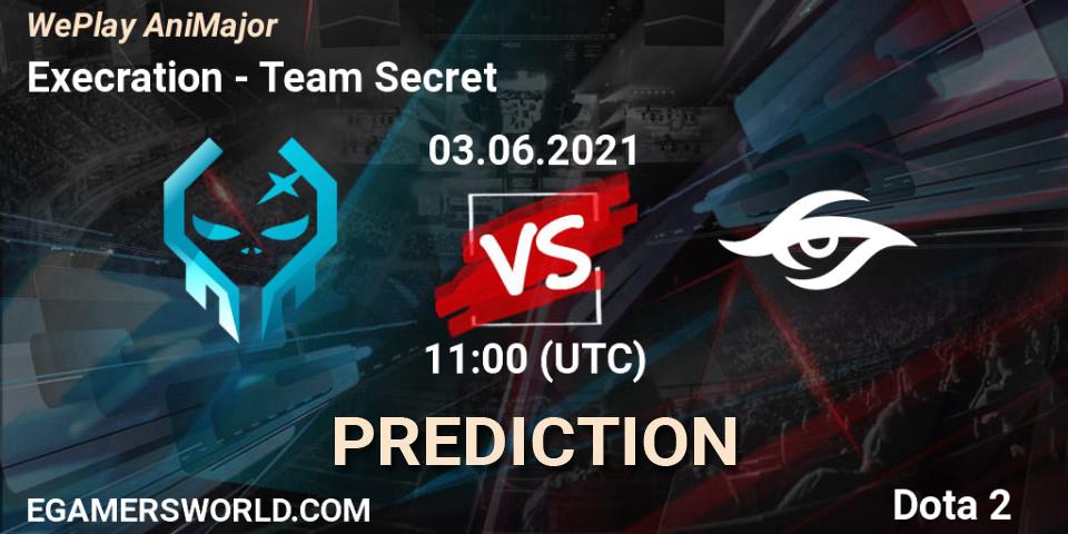 Execration contre Team Secret : prédiction de match. 03.06.2021 at 11:01. Dota 2, WePlay AniMajor 2021