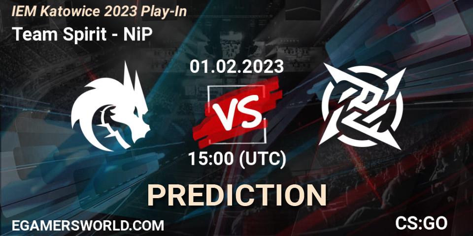 Team Spirit contre NiP : prédiction de match. 01.02.23. CS2 (CS:GO), IEM Katowice 2023 Play-In