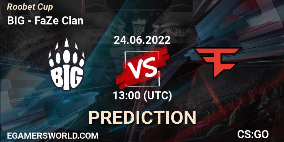BIG contre FaZe Clan : prédiction de match. 24.06.22. CS2 (CS:GO), Roobet Cup