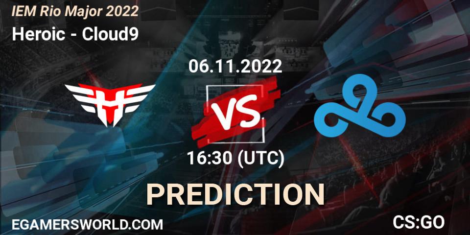 Heroic contre Cloud9 : prédiction de match. 06.11.22. CS2 (CS:GO), IEM Rio Major 2022