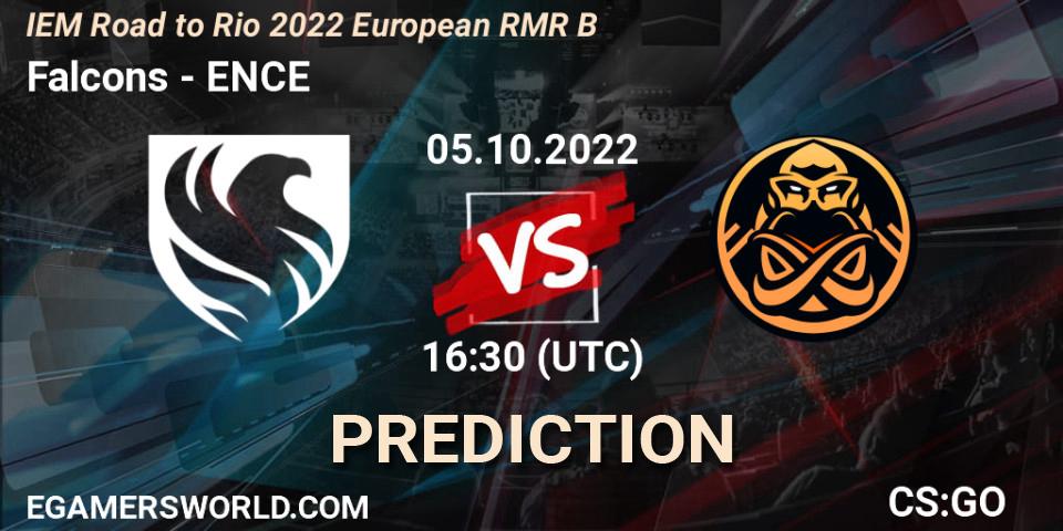 Falcons contre ENCE : prédiction de match. 05.10.22. CS2 (CS:GO), IEM Road to Rio 2022 European RMR B