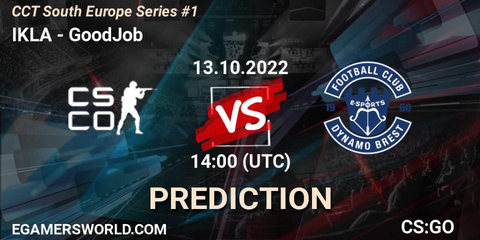 IKLA contre GoodJob : prédiction de match. 13.10.22. CS2 (CS:GO), CCT South Europe Series #1