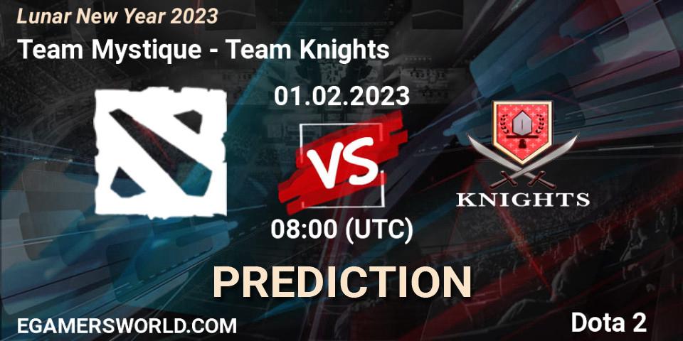Team Mystique contre Team Knights : prédiction de match. 01.02.23. Dota 2, Lunar New Year 2023