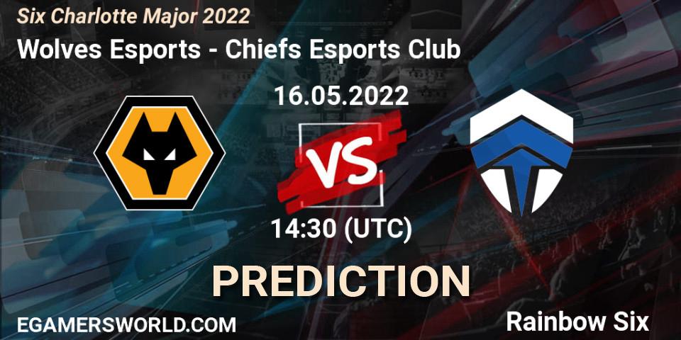 Wolves Esports contre Chiefs Esports Club : prédiction de match. 16.05.2022 at 14:30. Rainbow Six, Six Charlotte Major 2022