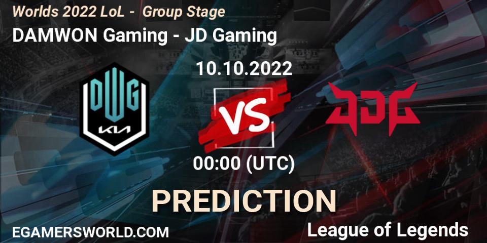 DAMWON Gaming contre JD Gaming : prédiction de match. 09.10.2022 at 02:15. LoL, Worlds 2022 LoL - Group Stage