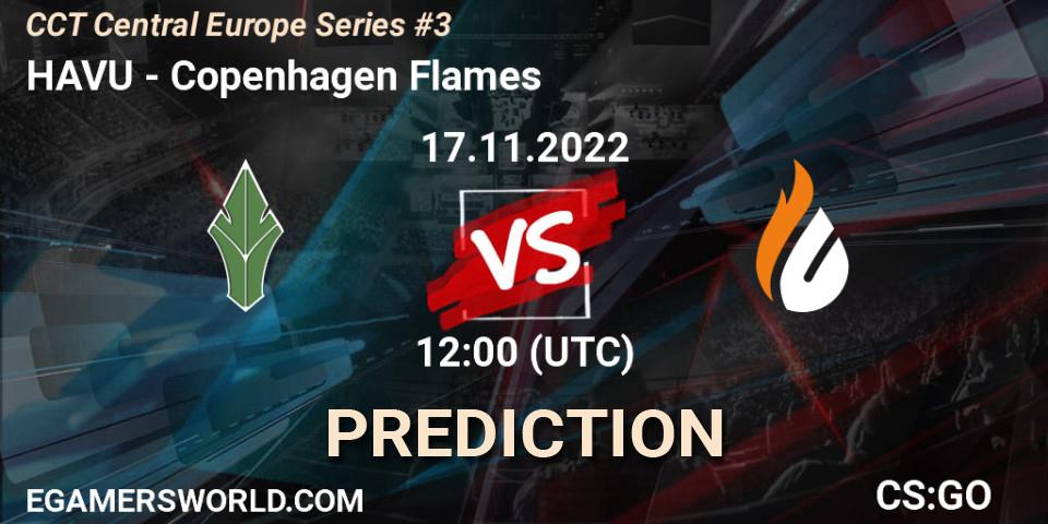 HAVU contre Copenhagen Flames : prédiction de match. 17.11.22. CS2 (CS:GO), CCT Central Europe Series #3