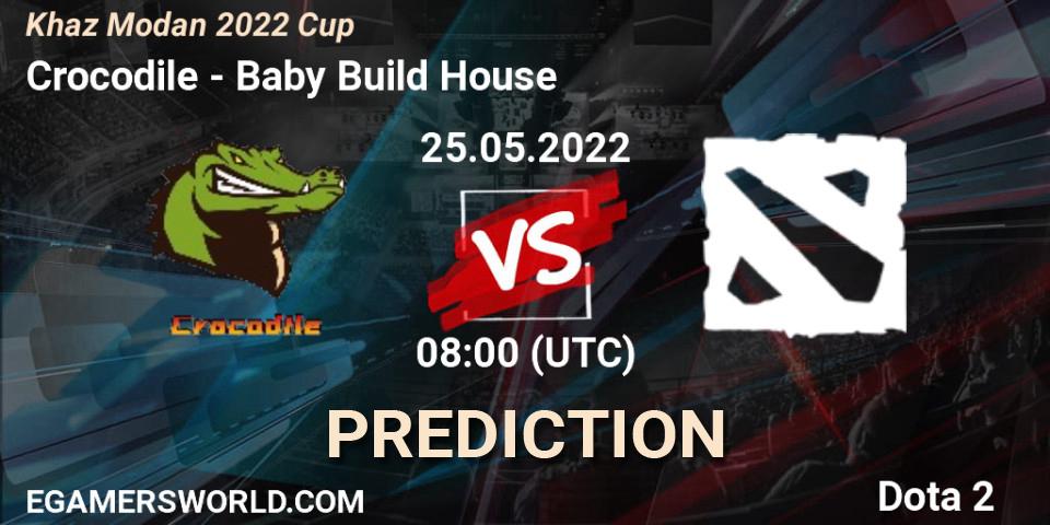 Crocodile contre Baby Build House : prédiction de match. 25.05.2022 at 09:08. Dota 2, Khaz Modan 2022 Cup