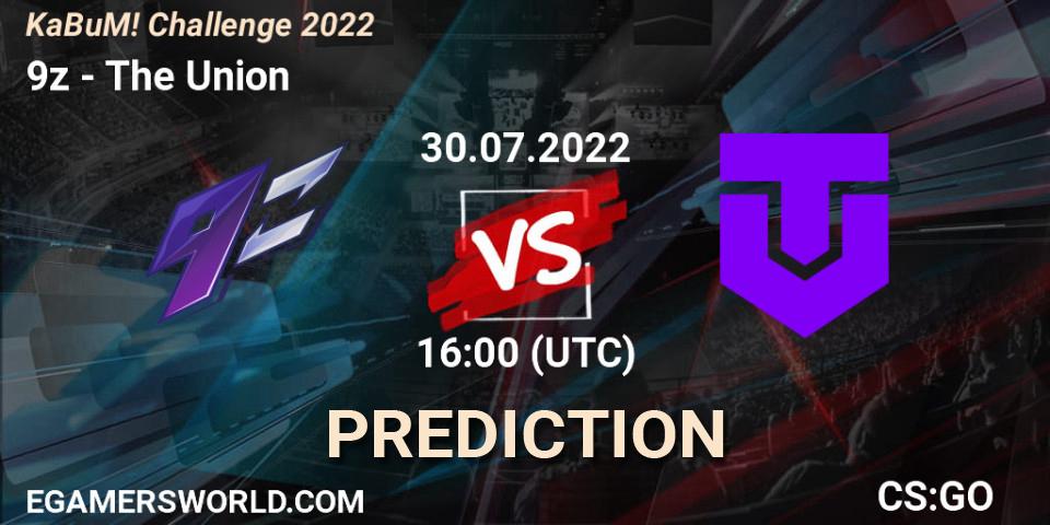 9z contre The Union : prédiction de match. 30.07.22. CS2 (CS:GO), KaBuM! Challenge 2022